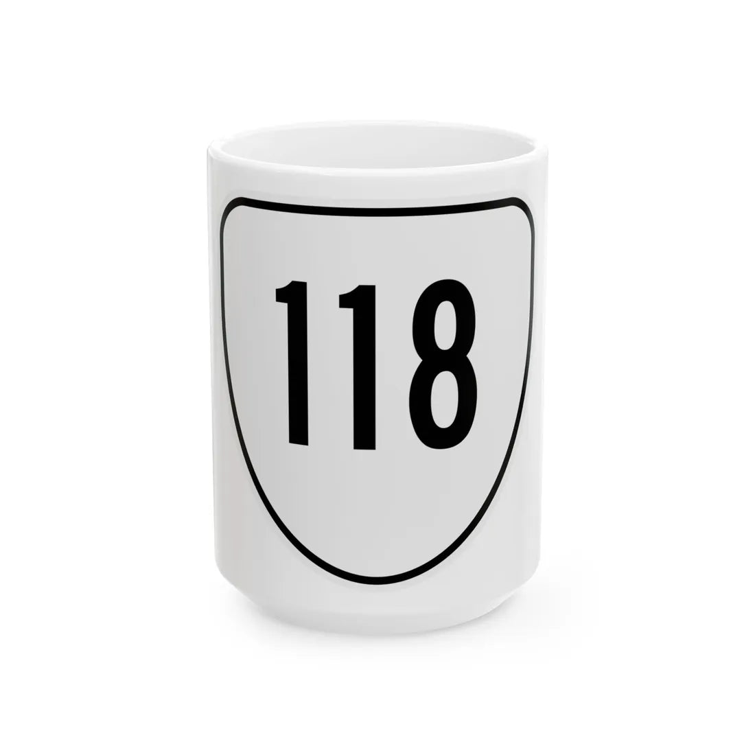 Virginia 118 1956 (Virginia) (Road Sign) White Coffee Mug 15oz - Go Mug Yourself