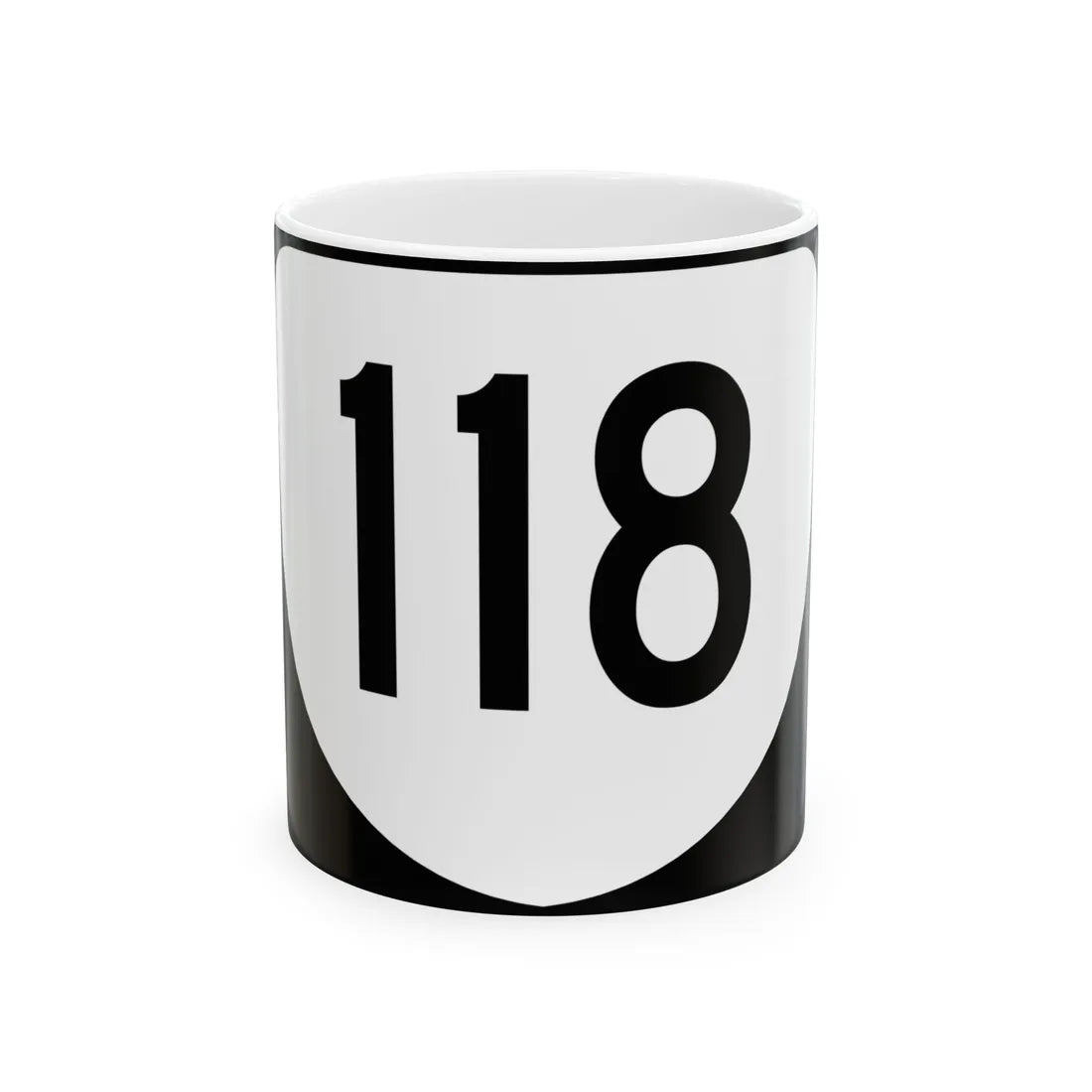 Virginia 118 (Virginia) (Road Sign) White Coffee Mug 11oz - Go Mug Yourself
