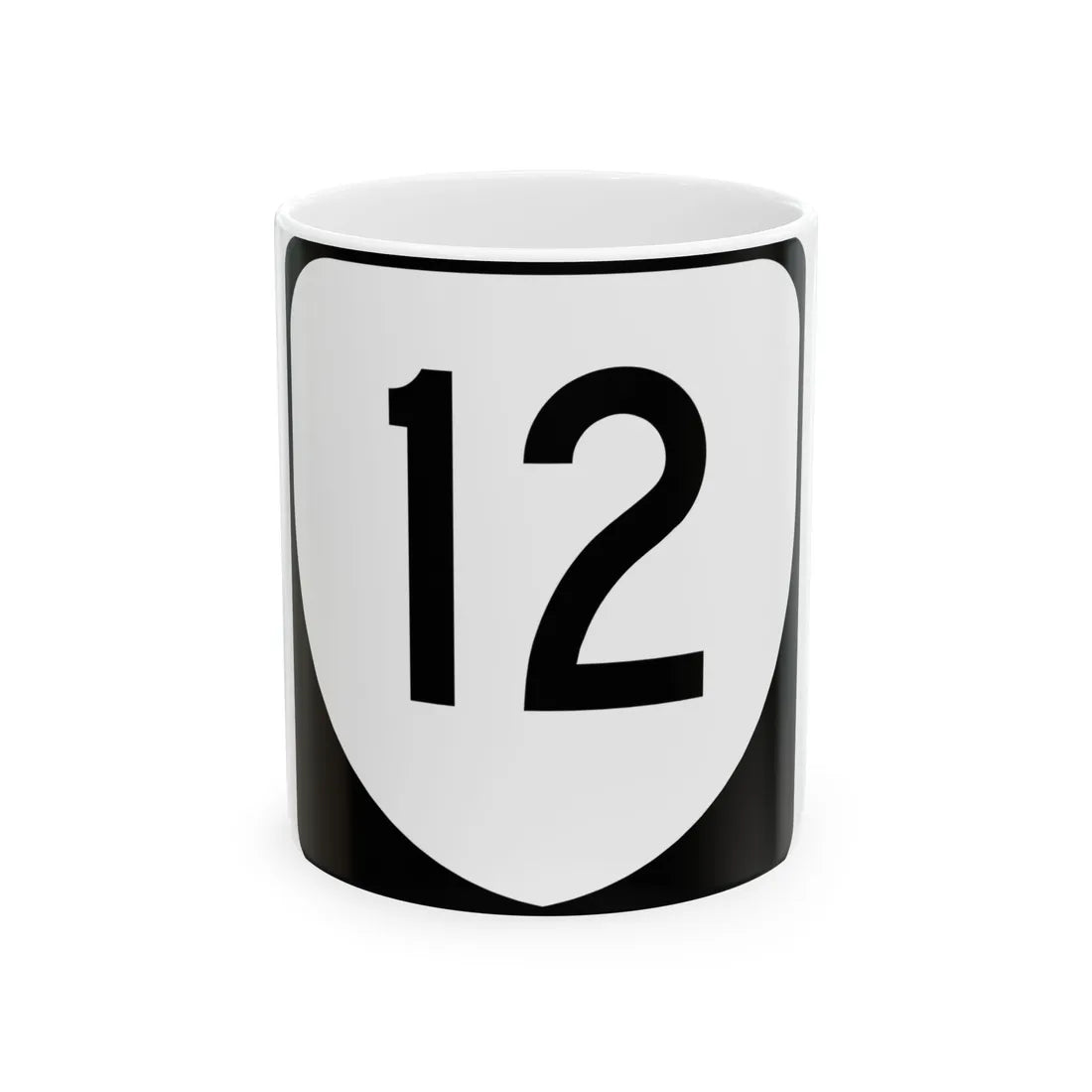 Virginia 12 (Virginia) (Road Sign) White Coffee Mug 11oz - Go Mug Yourself