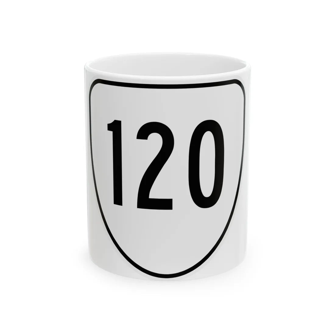 Virginia 120 1956 (Virginia) (Road Sign) White Coffee Mug 11oz - Go Mug Yourself