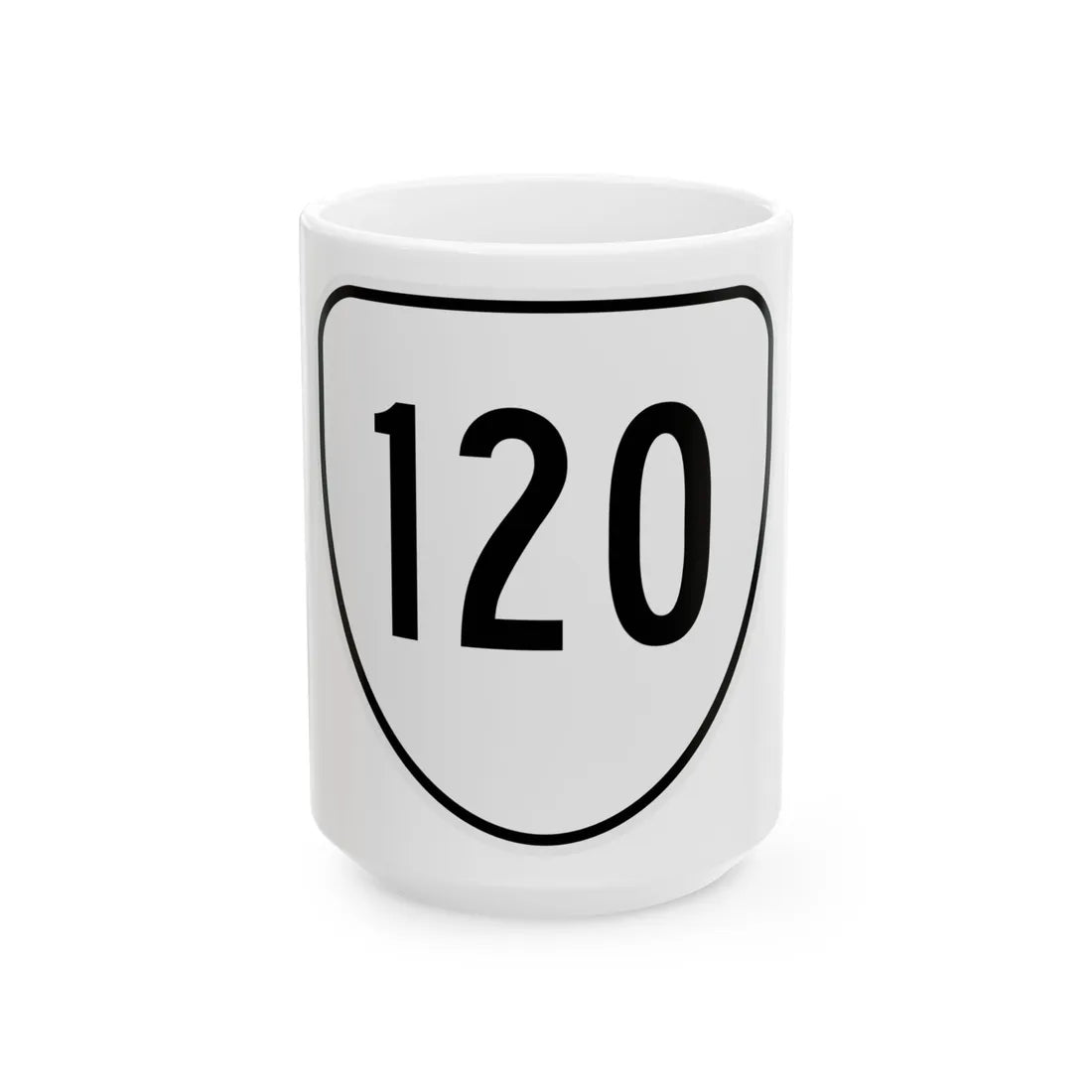 Virginia 120 1956 (Virginia) (Road Sign) White Coffee Mug 15oz - Go Mug Yourself