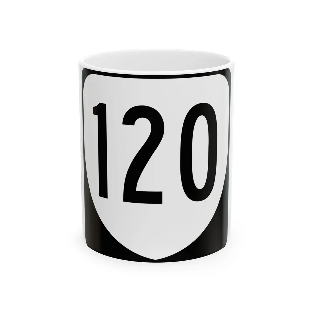Virginia 120 1980 (Virginia) (Road Sign) White Coffee Mug 11oz - Go Mug Yourself