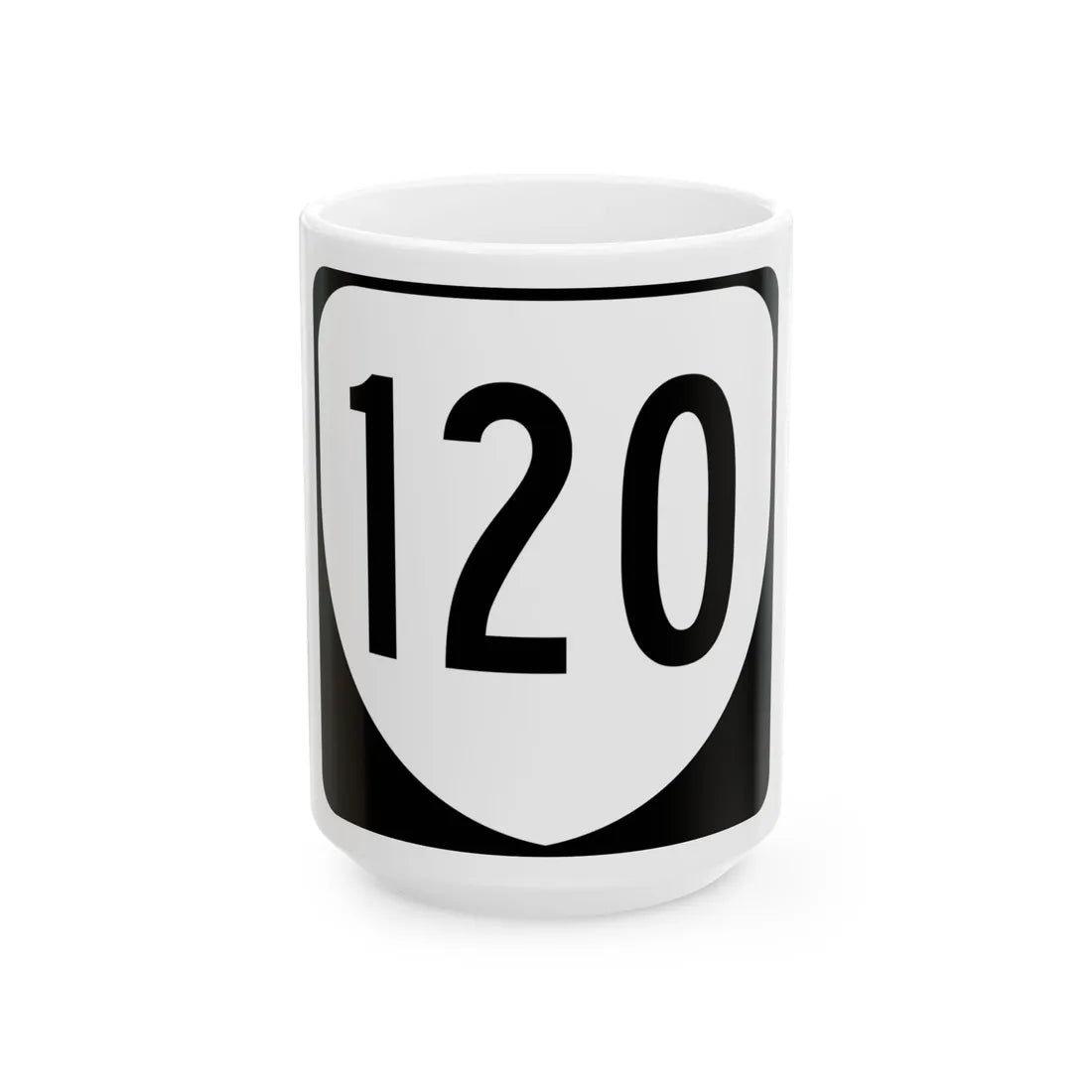 Virginia 120 1980 (Virginia) (Road Sign) White Coffee Mug 15oz - Go Mug Yourself