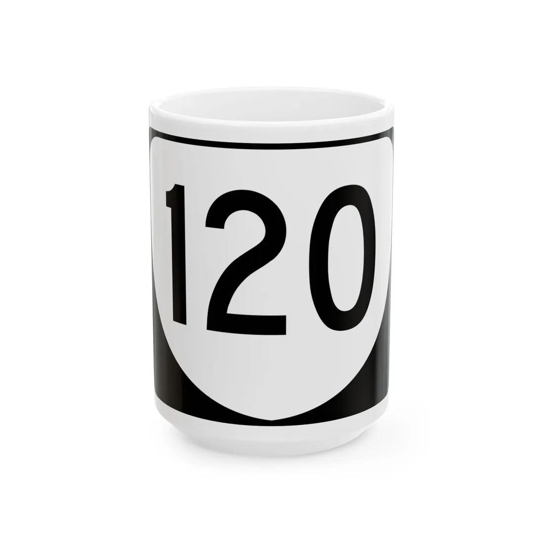 Virginia 120 (Virginia) (Road Sign) White Coffee Mug 15oz - Go Mug Yourself