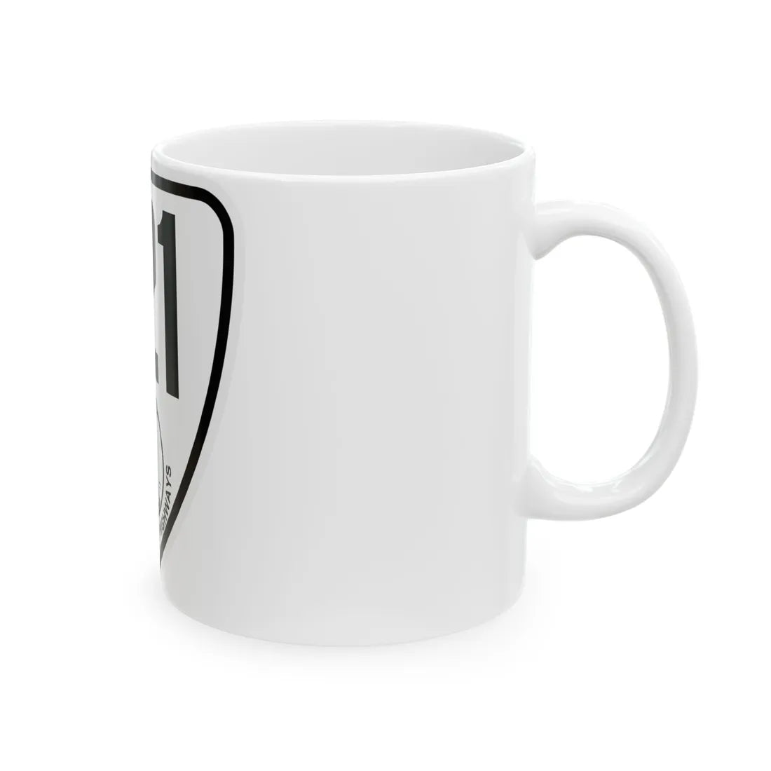 Virginia 121 1924 (Virginia) (Road Sign) White Coffee Mug - Go Mug Yourself