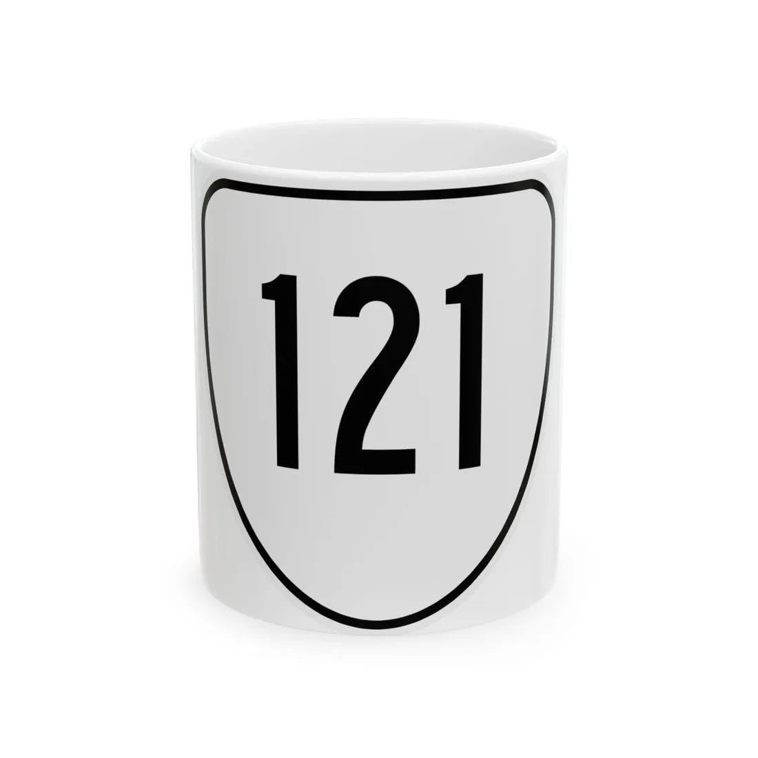 Virginia 121 1956 (Virginia) (Road Sign) White Coffee Mug 11oz - Go Mug Yourself