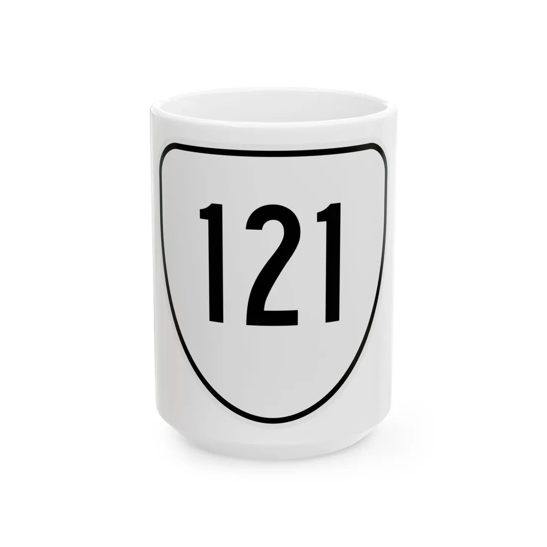 Virginia 121 1956 (Virginia) (Road Sign) White Coffee Mug 15oz - Go Mug Yourself