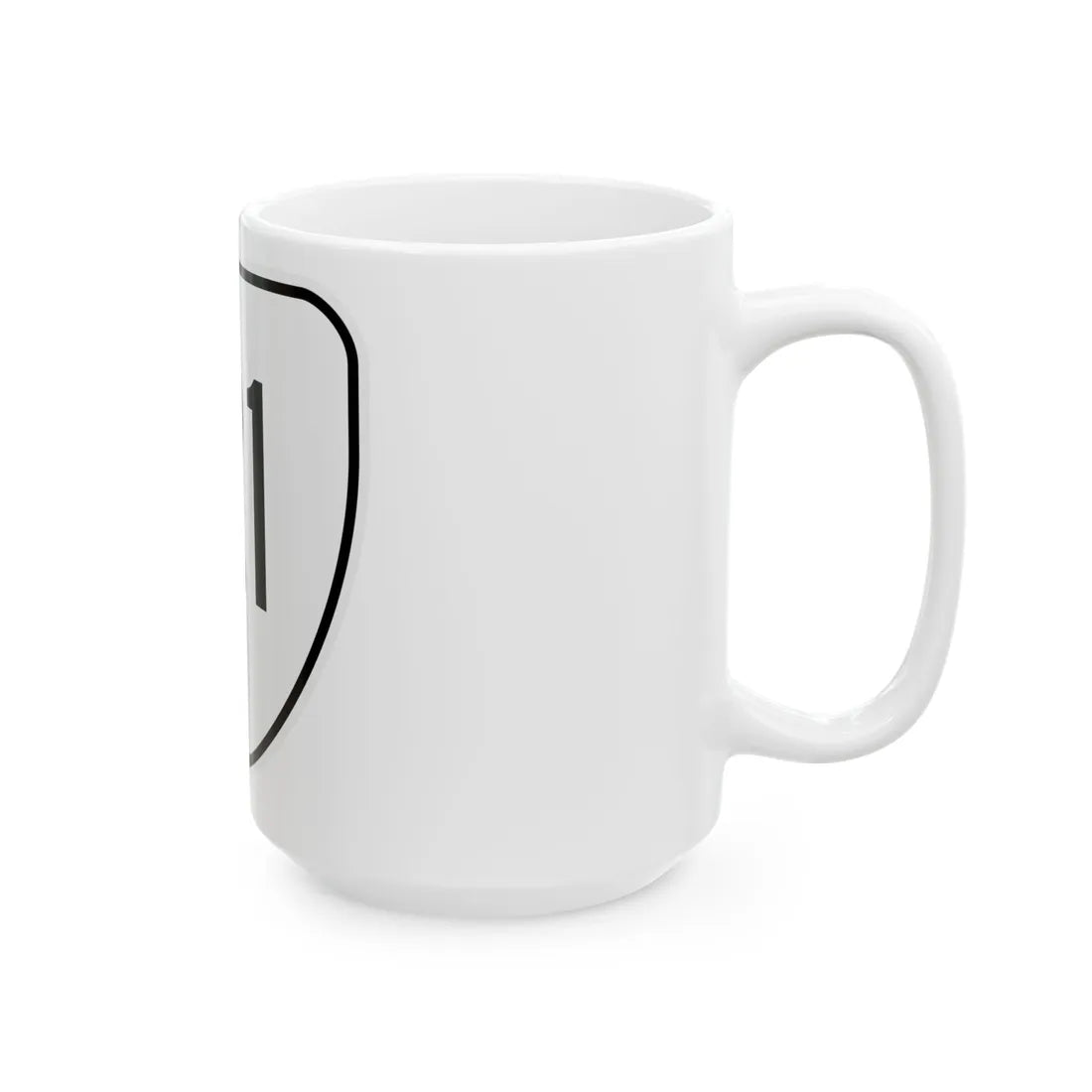 Virginia 121 1956 (Virginia) (Road Sign) White Coffee Mug - Go Mug Yourself