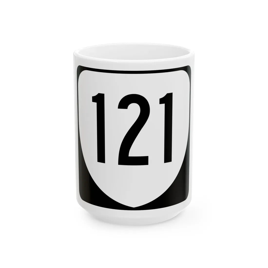 Virginia 121 1980 (Virginia) (Road Sign) White Coffee Mug 15oz - Go Mug Yourself
