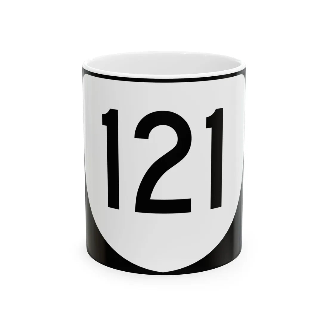 Virginia 121 (Virginia) (Road Sign) White Coffee Mug 11oz - Go Mug Yourself