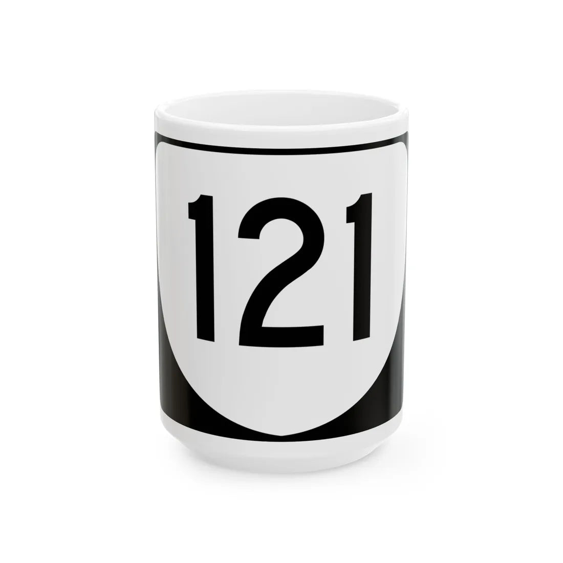 Virginia 121 (Virginia) (Road Sign) White Coffee Mug 15oz - Go Mug Yourself