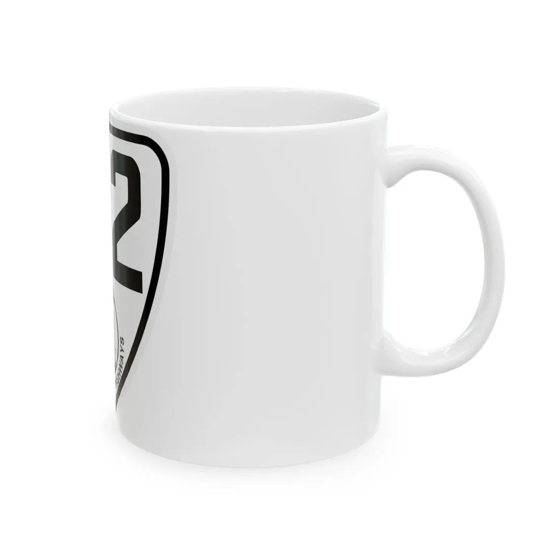 Virginia 122 1924 (Virginia) (Road Sign) White Coffee Mug - Go Mug Yourself