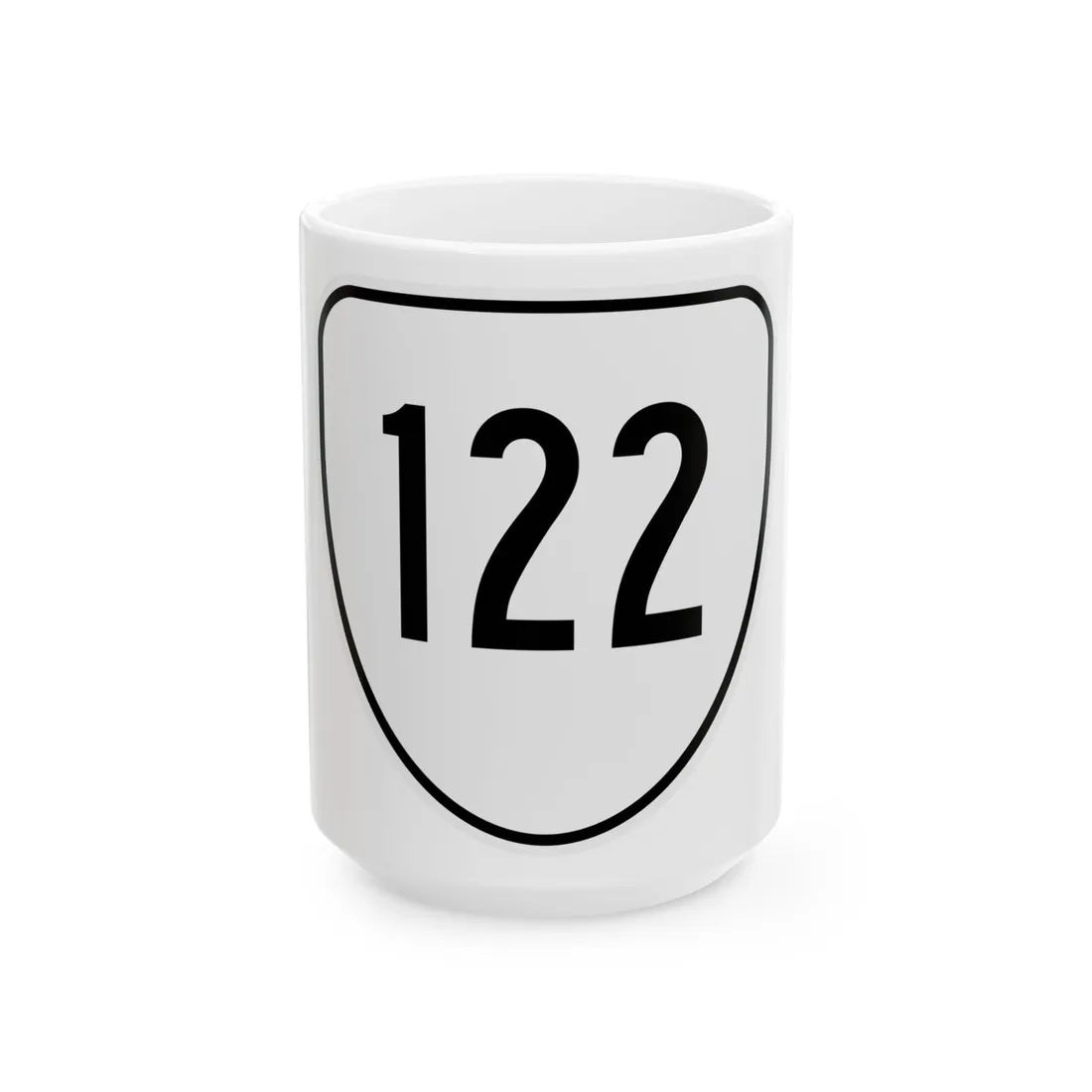Virginia 122 1956 (Virginia) (Road Sign) White Coffee Mug 15oz - Go Mug Yourself