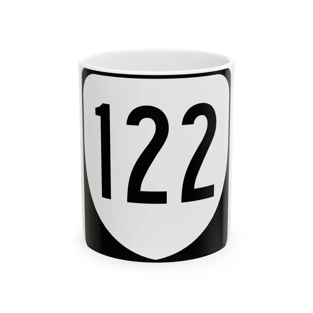 Virginia 122 1980 (Virginia) (Road Sign) White Coffee Mug 11oz - Go Mug Yourself