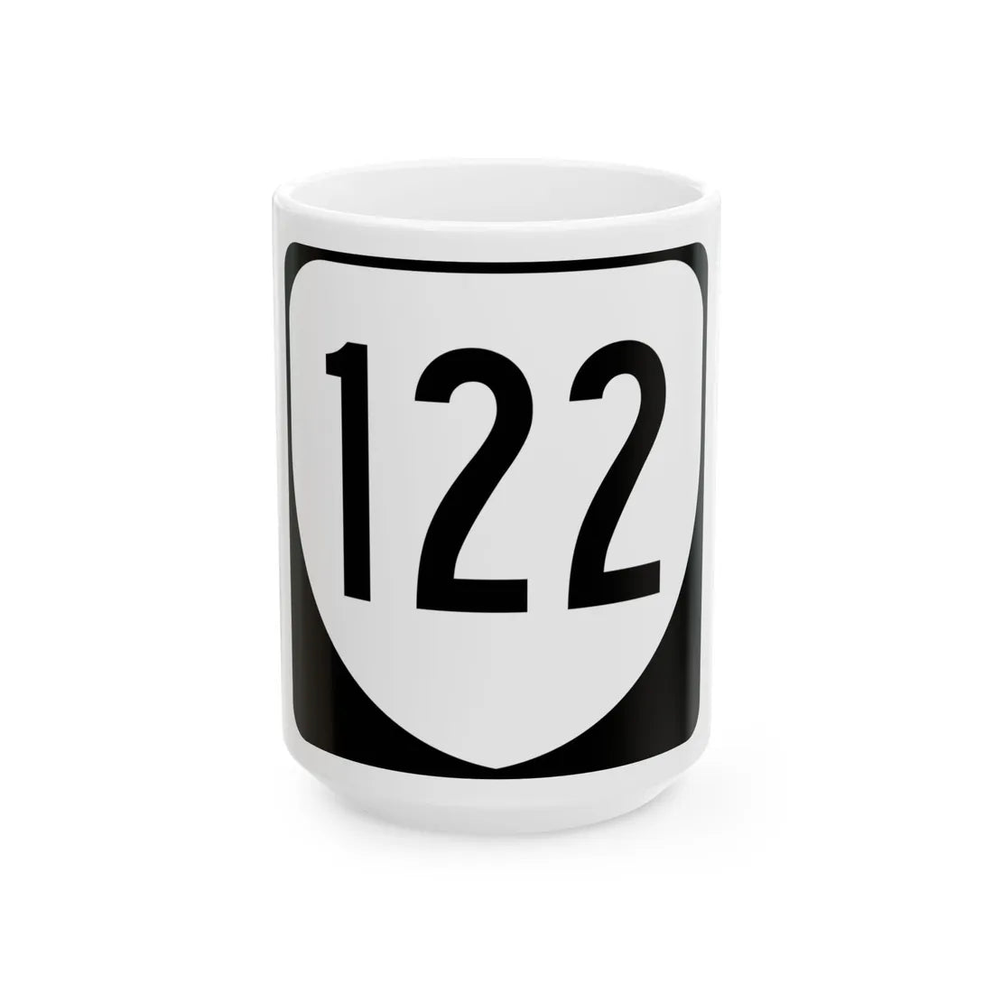 Virginia 122 1980 (Virginia) (Road Sign) White Coffee Mug 15oz - Go Mug Yourself