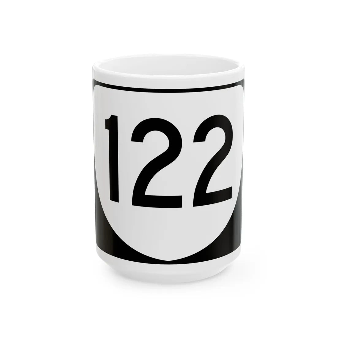 Virginia 122 (Virginia) (Road Sign) White Coffee Mug 15oz - Go Mug Yourself