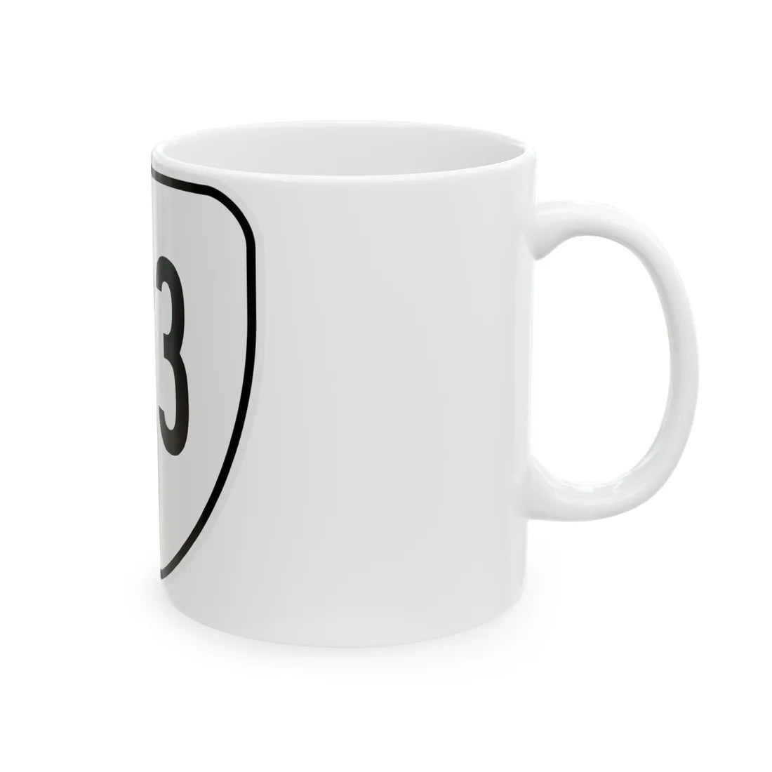 Virginia 123 1956 (Virginia) (Road Sign) White Coffee Mug - Go Mug Yourself