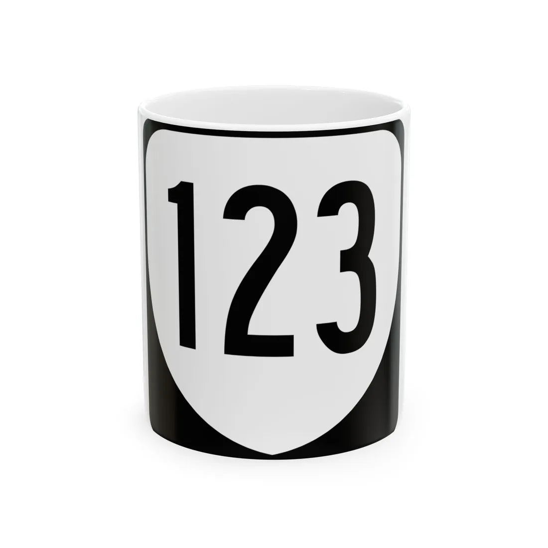 Virginia 123 1980 (Virginia) (Road Sign) White Coffee Mug 11oz - Go Mug Yourself
