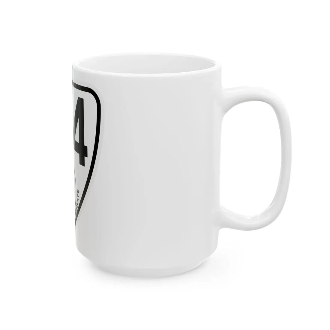 Virginia 124 1924 (Virginia) (Road Sign) White Coffee Mug - Go Mug Yourself