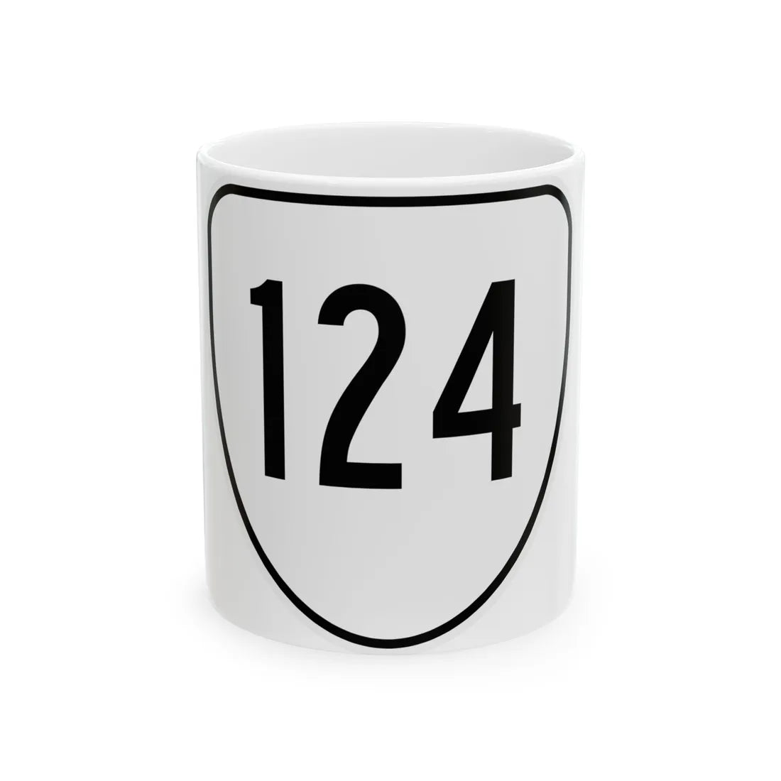 Virginia 124 1956 (Virginia) (Road Sign) White Coffee Mug 11oz - Go Mug Yourself