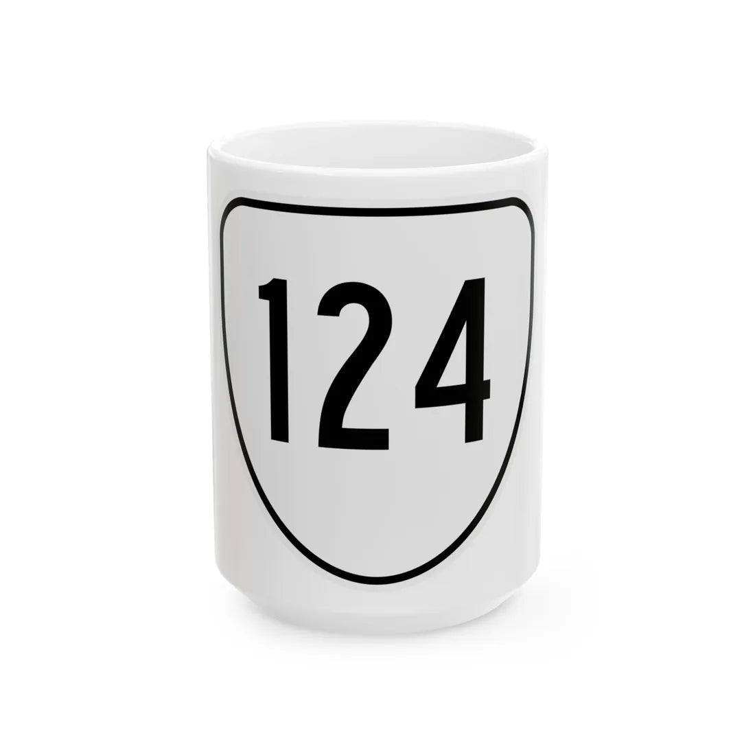 Virginia 124 1956 (Virginia) (Road Sign) White Coffee Mug 15oz - Go Mug Yourself
