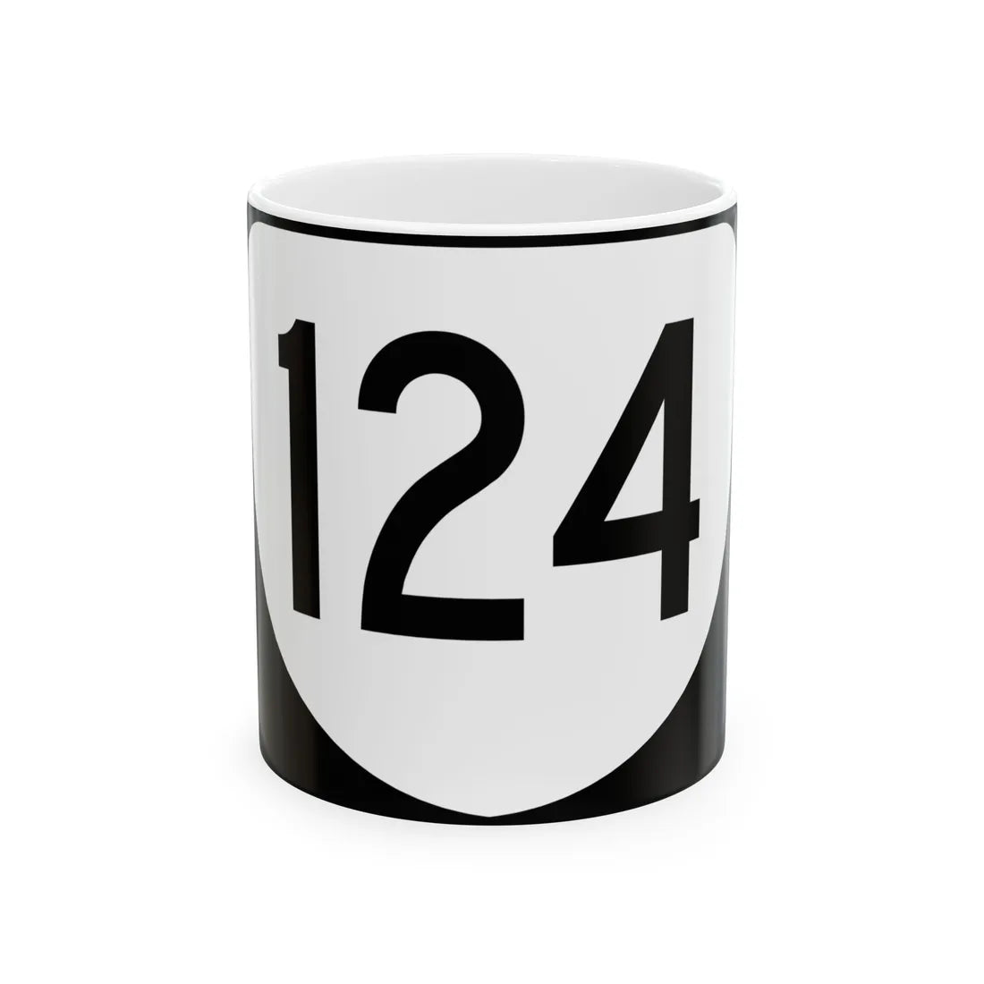 Virginia 124 (Virginia) (Road Sign) White Coffee Mug 11oz - Go Mug Yourself