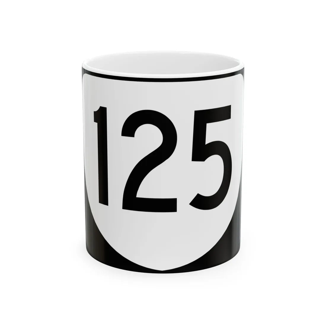 Virginia 125 (Virginia) (Road Sign) White Coffee Mug 11oz - Go Mug Yourself