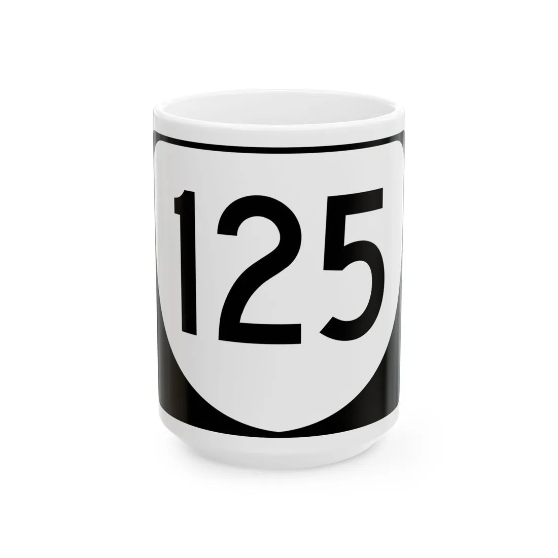 Virginia 125 (Virginia) (Road Sign) White Coffee Mug 15oz - Go Mug Yourself