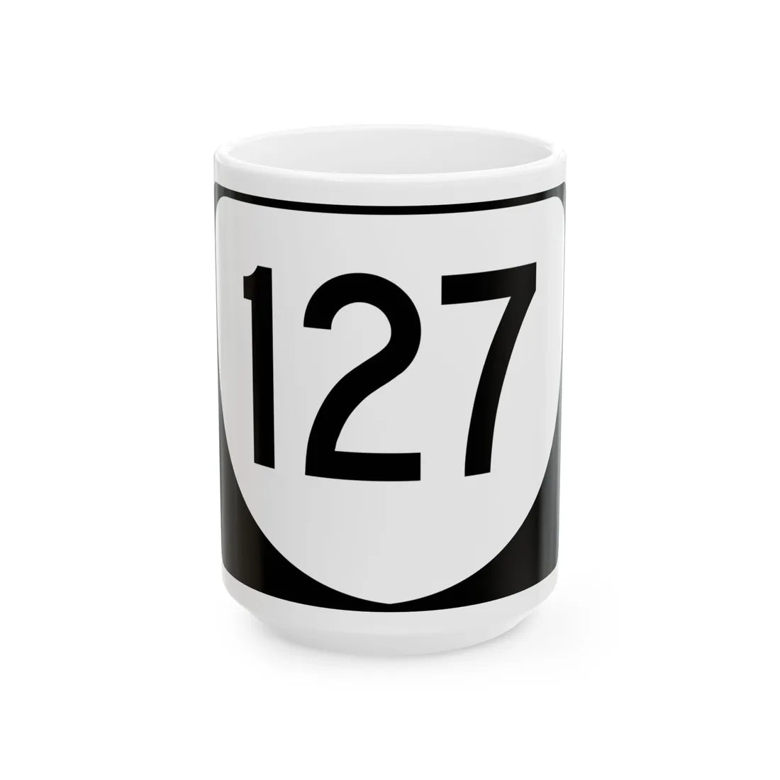 Virginia 127 (Virginia) (Road Sign) White Coffee Mug 15oz - Go Mug Yourself