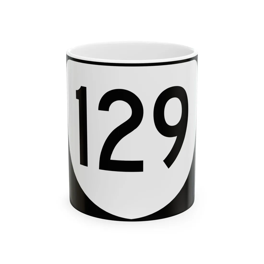 Virginia 129 (Virginia) (Road Sign) White Coffee Mug 11oz - Go Mug Yourself