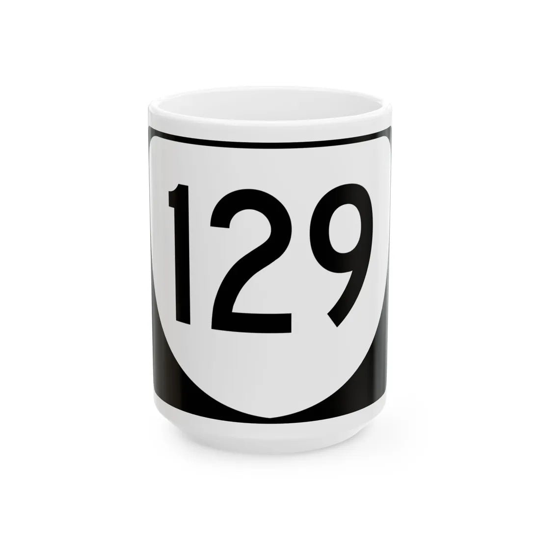 Virginia 129 (Virginia) (Road Sign) White Coffee Mug 15oz - Go Mug Yourself