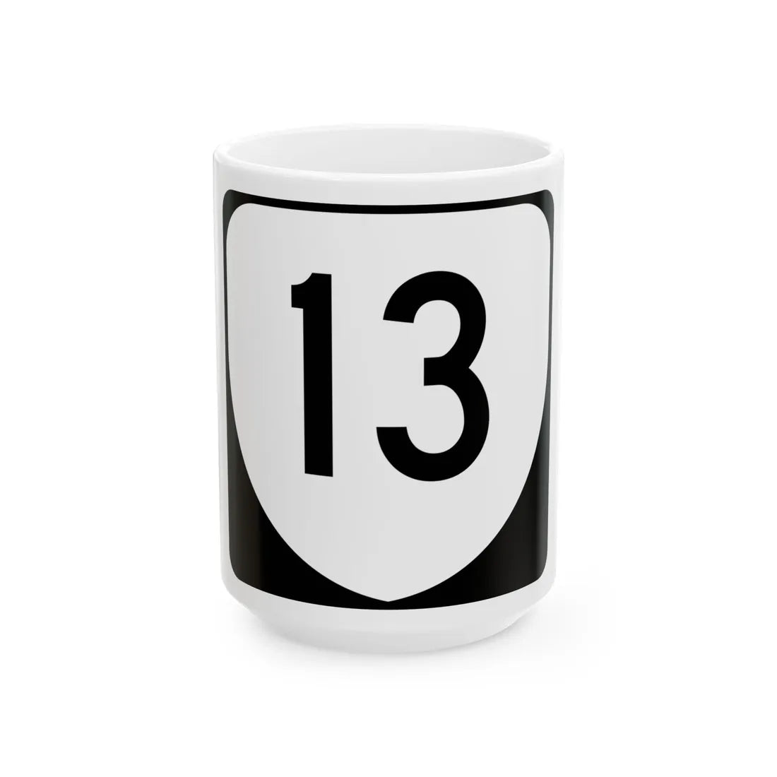 Virginia 13 (Virginia) (Road Sign) White Coffee Mug 15oz - Go Mug Yourself