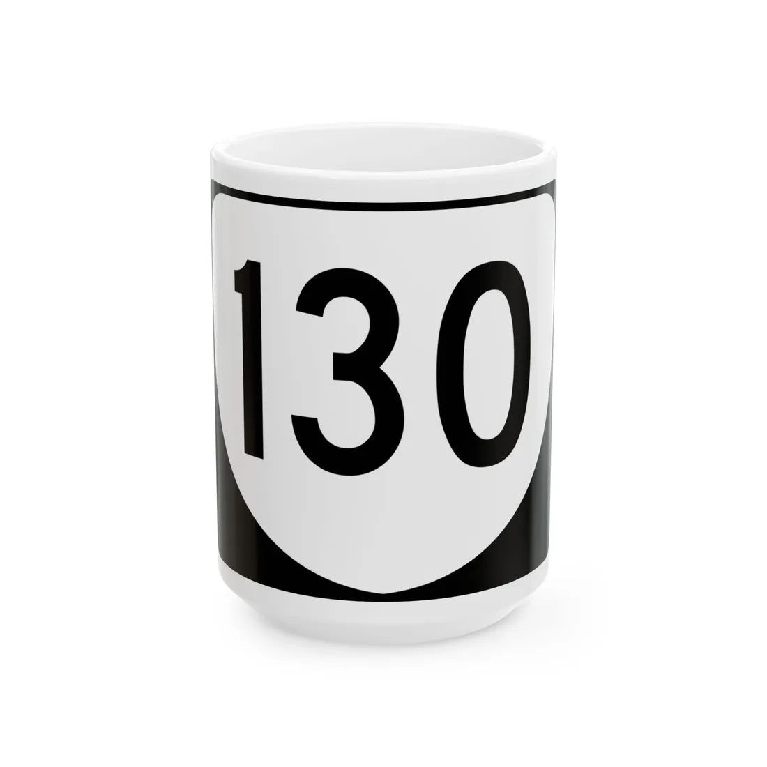 Virginia 130 (Virginia) (Road Sign) White Coffee Mug 15oz - Go Mug Yourself