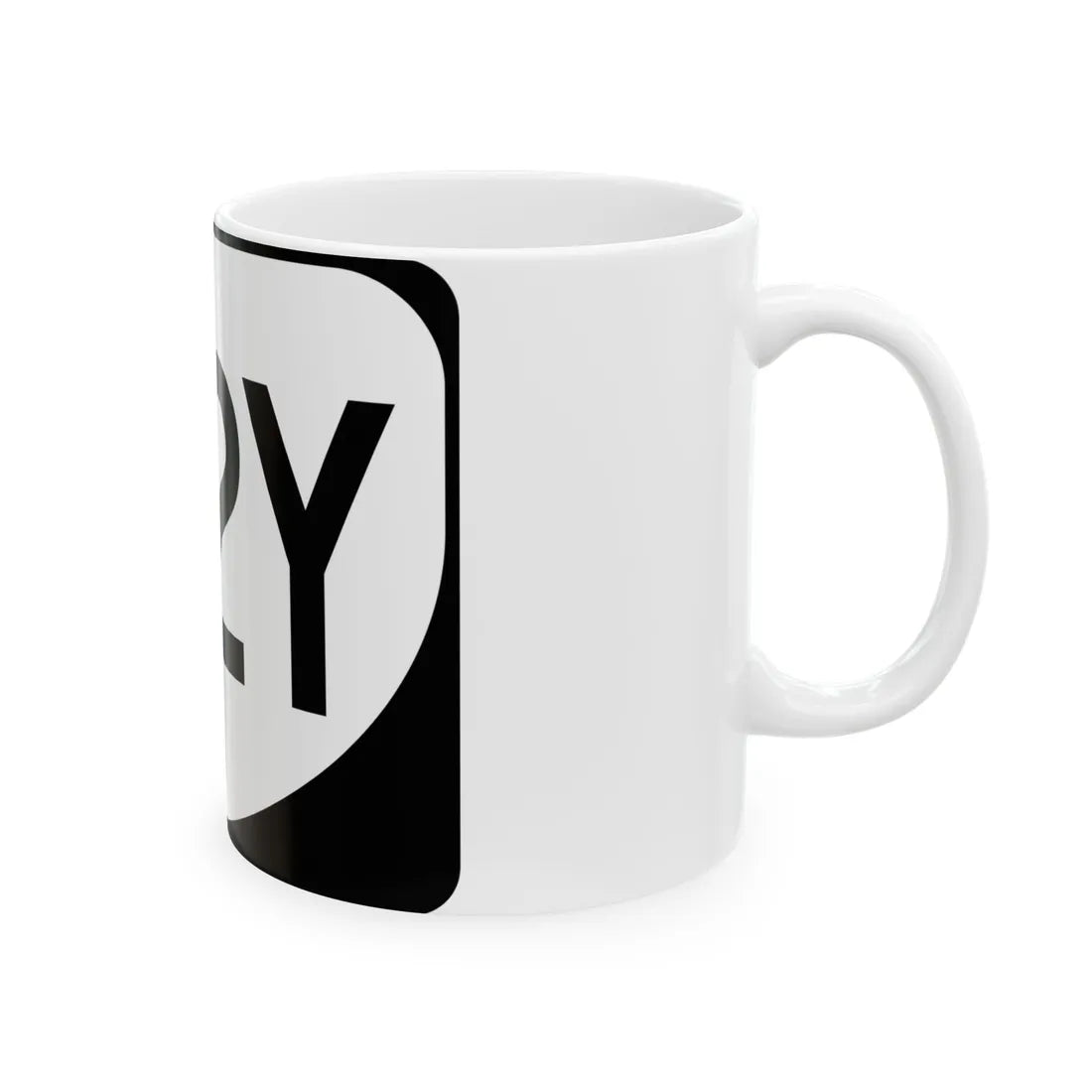 Virginia 132Y (Virginia) (Road Sign) White Coffee Mug - Go Mug Yourself