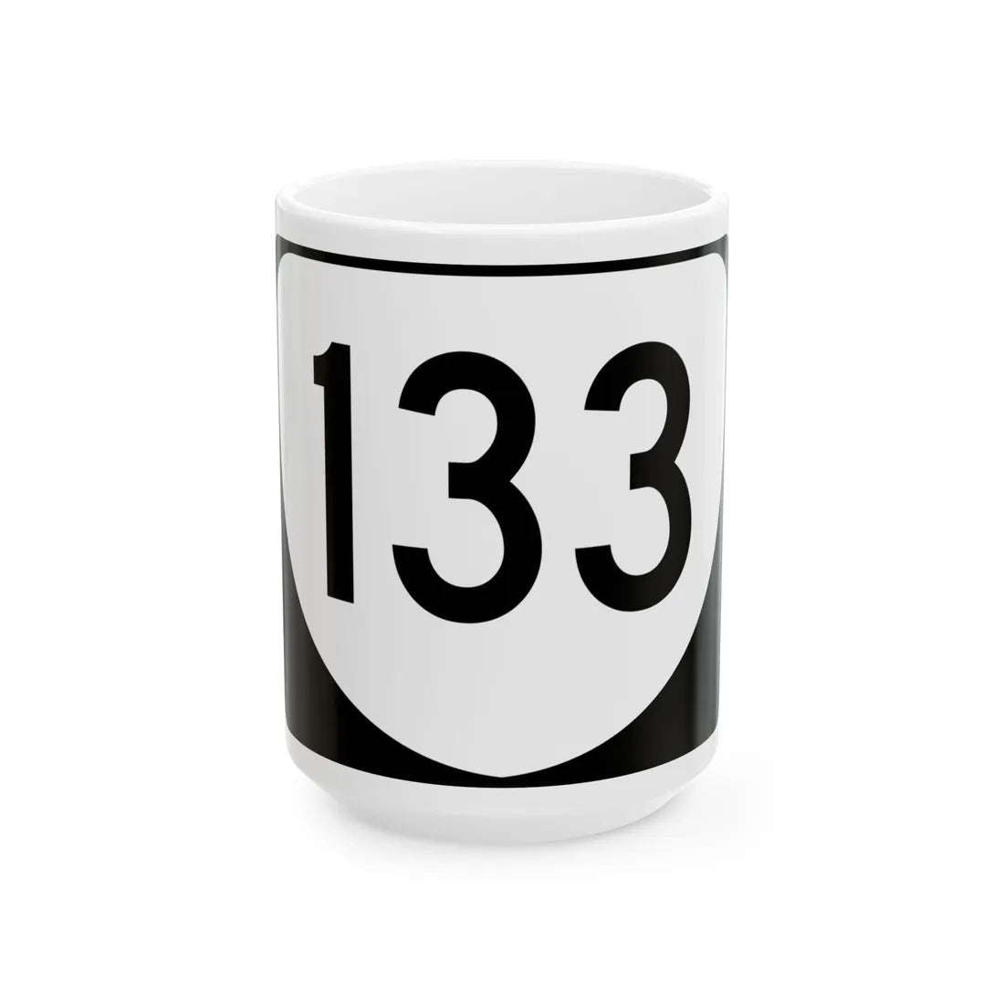 Virginia 133 (Virginia) (Road Sign) White Coffee Mug 15oz - Go Mug Yourself