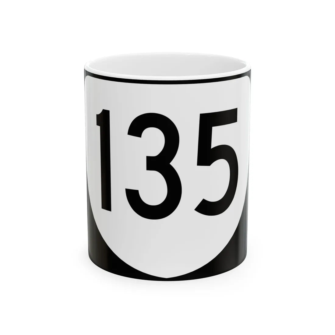Virginia 135 (Virginia) (Road Sign) White Coffee Mug 11oz - Go Mug Yourself