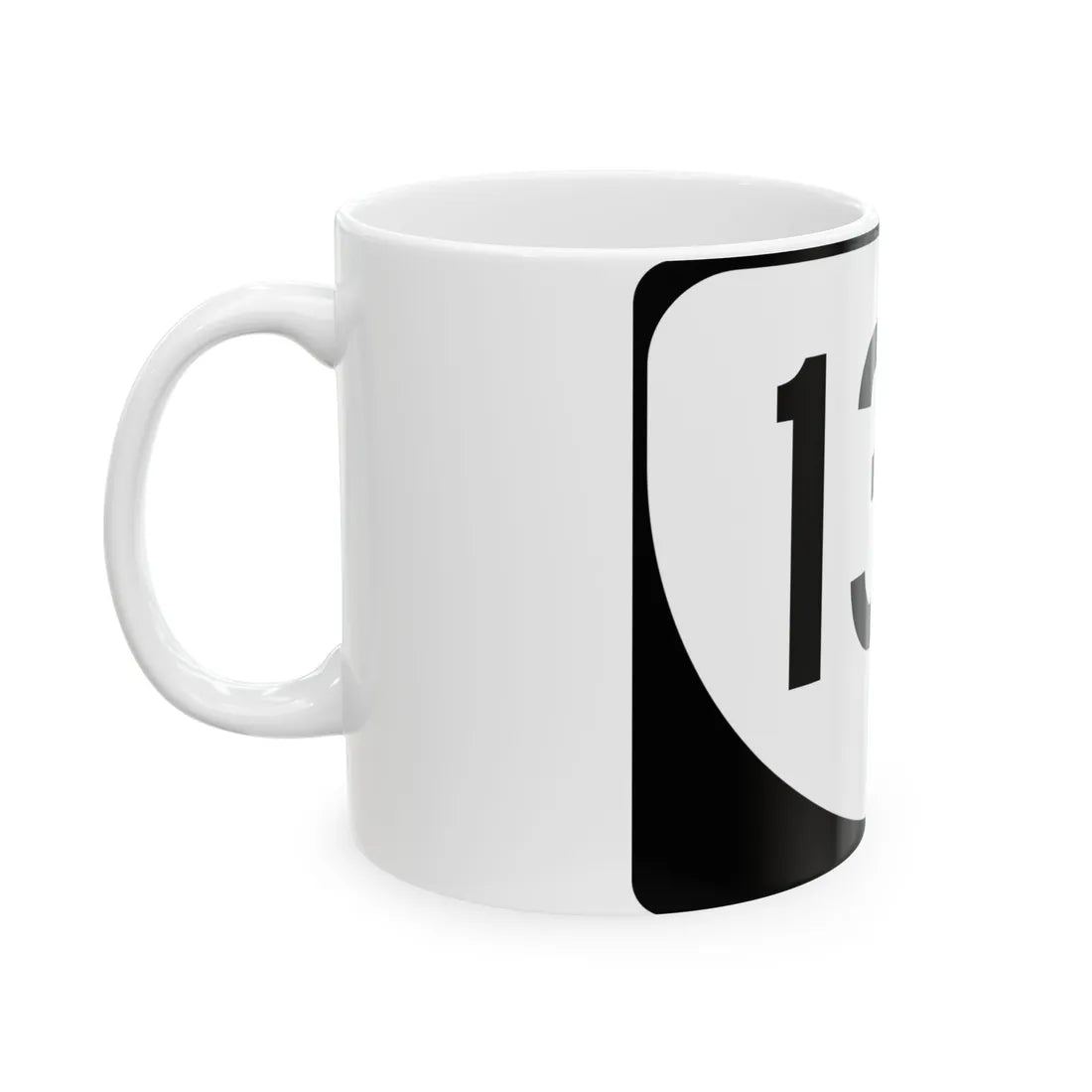 Virginia 135 (Virginia) (Road Sign) White Coffee Mug - Go Mug Yourself