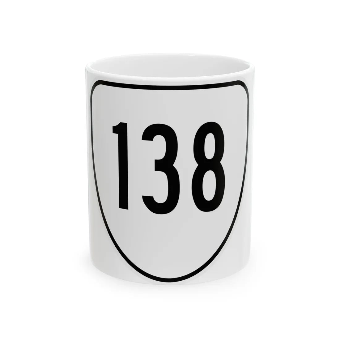 Virginia 138 1956 (Virginia) (Road Sign) White Coffee Mug 11oz - Go Mug Yourself