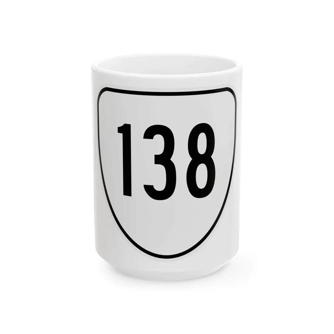 Virginia 138 1956 (Virginia) (Road Sign) White Coffee Mug 15oz - Go Mug Yourself