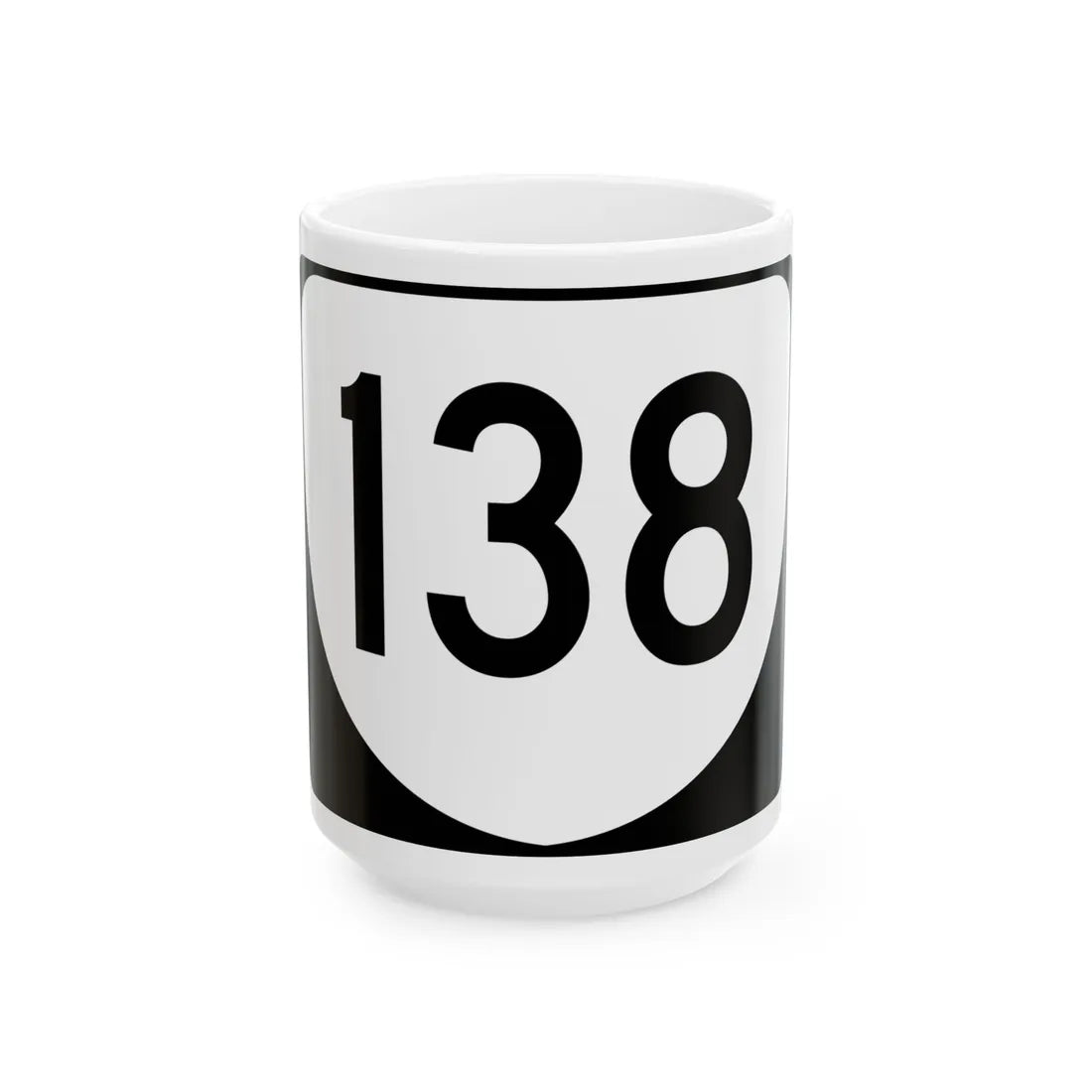 Virginia 138 (Virginia) (Road Sign) White Coffee Mug 15oz - Go Mug Yourself