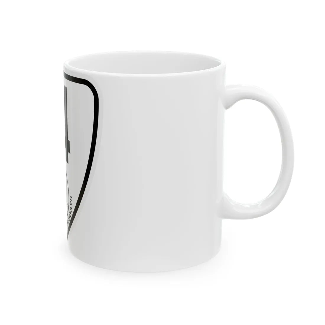 Virginia 14 1924 (Virginia) (Road Sign) White Coffee Mug - Go Mug Yourself