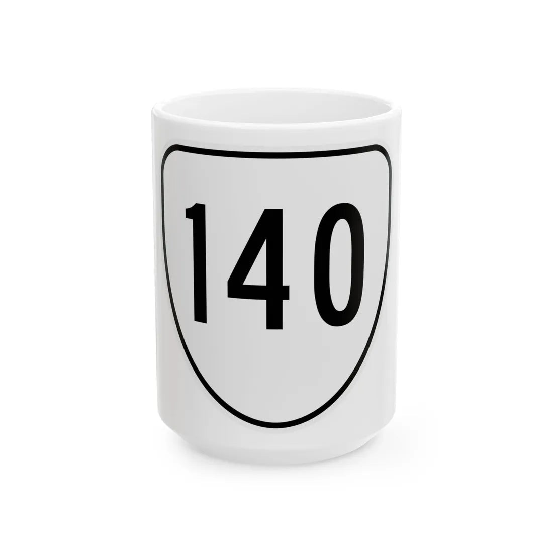 Virginia 140 1956 (Virginia) (Road Sign) White Coffee Mug 15oz - Go Mug Yourself