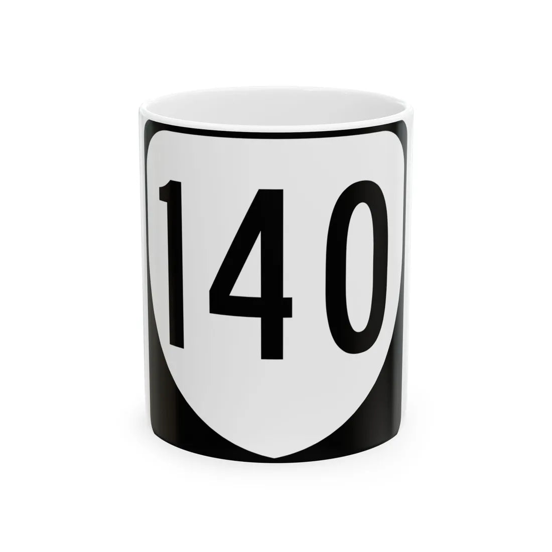 Virginia 140 1980 (Virginia) (Road Sign) White Coffee Mug 11oz - Go Mug Yourself