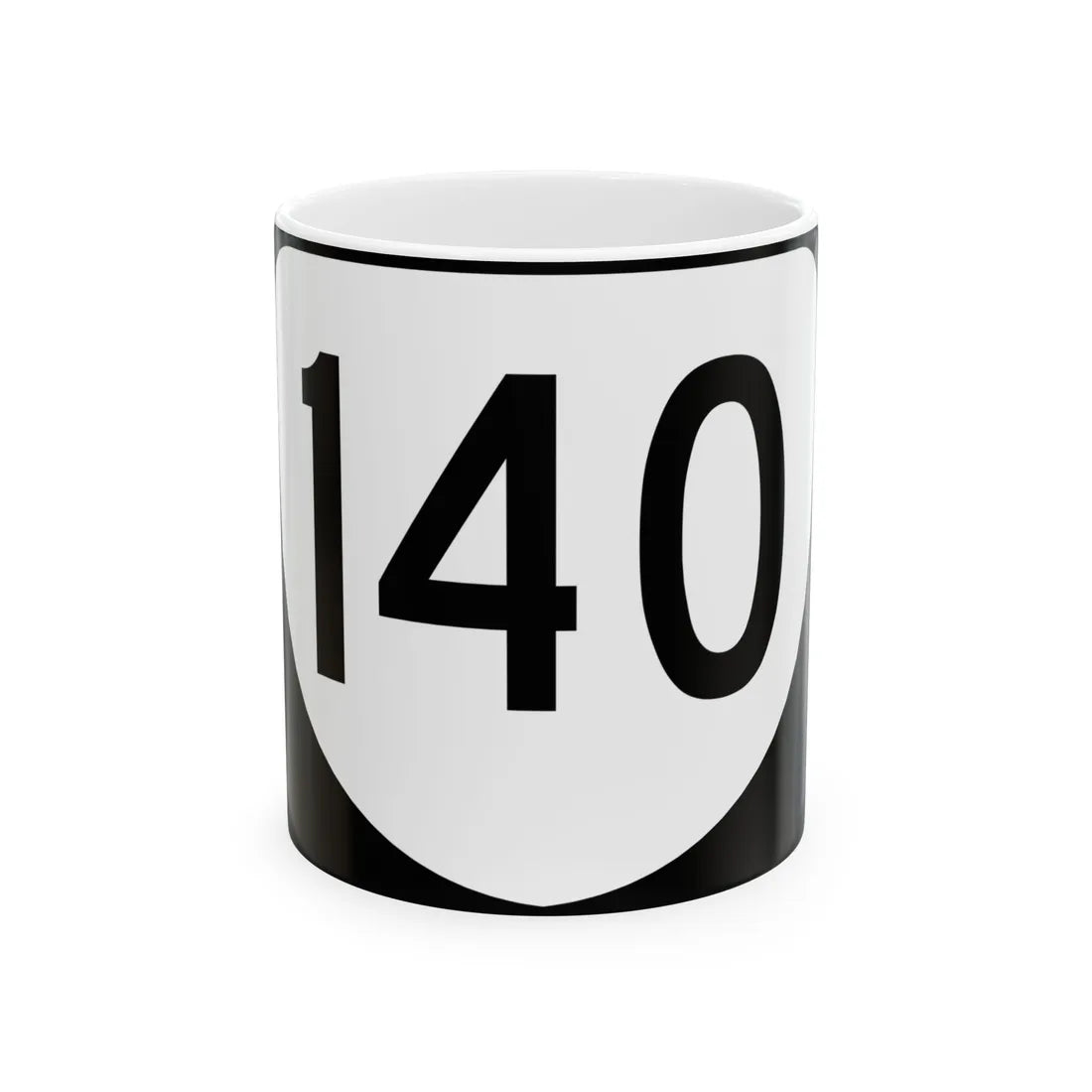 Virginia 140 (Virginia) (Road Sign) White Coffee Mug 11oz - Go Mug Yourself