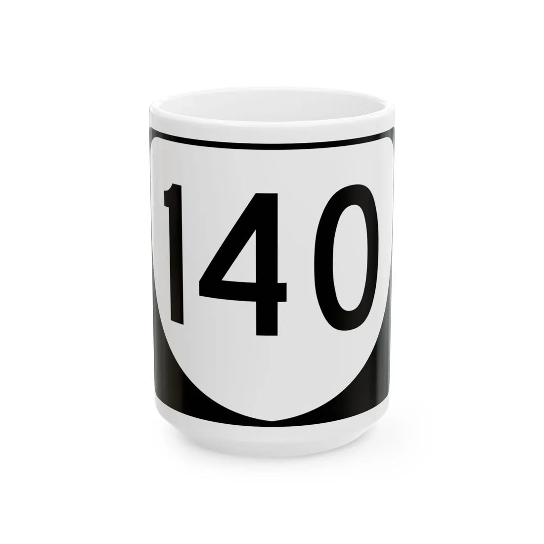 Virginia 140 (Virginia) (Road Sign) White Coffee Mug 15oz - Go Mug Yourself