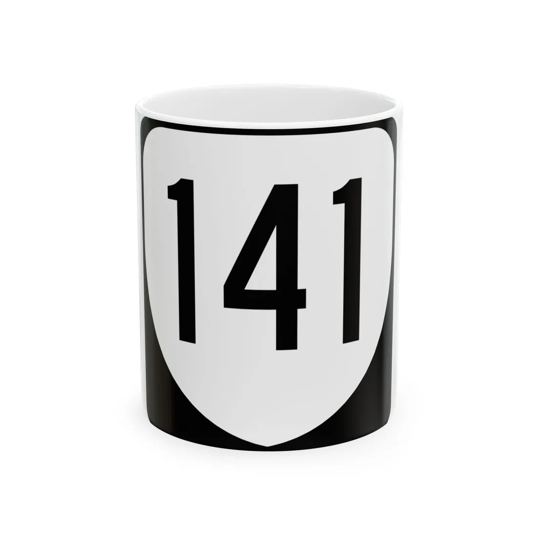 Virginia 141 1980 (Virginia) (Road Sign) White Coffee Mug 11oz - Go Mug Yourself