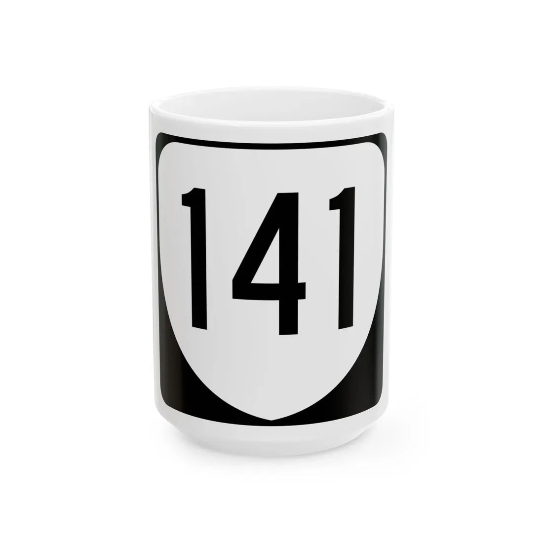 Virginia 141 1980 (Virginia) (Road Sign) White Coffee Mug 15oz - Go Mug Yourself