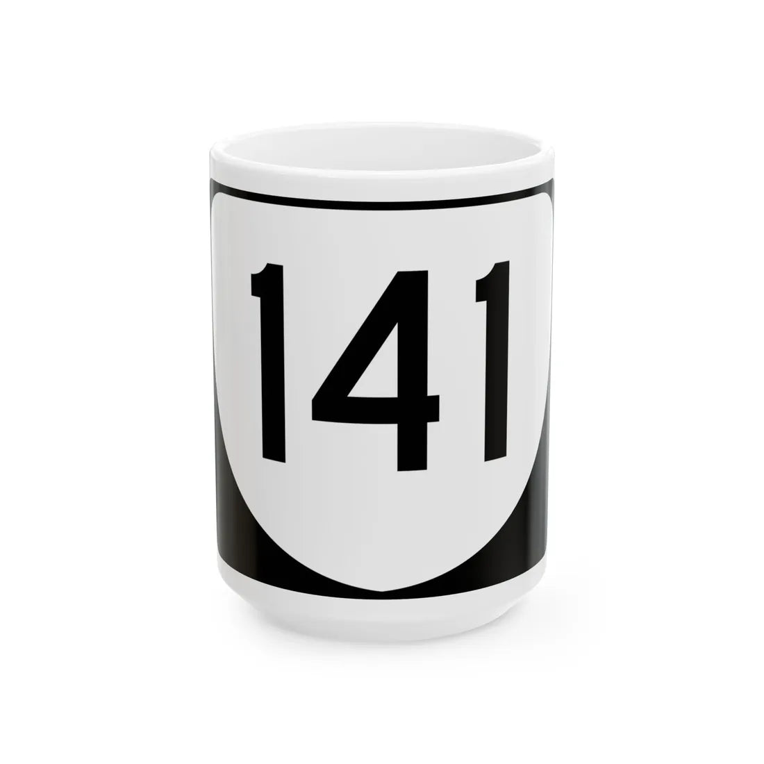 Virginia 141 (Virginia) (Road Sign) White Coffee Mug 15oz - Go Mug Yourself