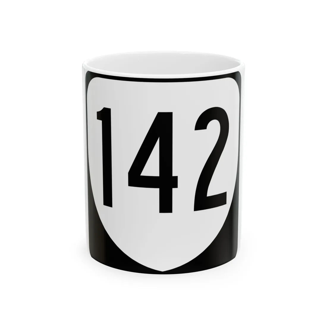 Virginia 142 1980 (Virginia) (Road Sign) White Coffee Mug 11oz - Go Mug Yourself
