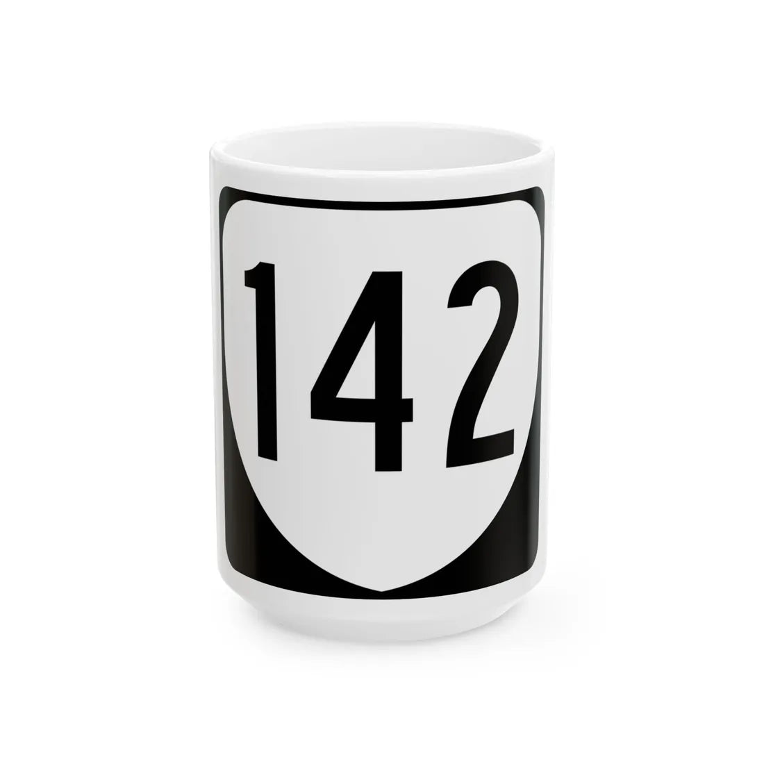 Virginia 142 1980 (Virginia) (Road Sign) White Coffee Mug 15oz - Go Mug Yourself